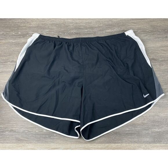 Nike Plus Size Tempo 6" Black Gray White Running Athletic Shorts 3X Woman New - Picture 1 of 7